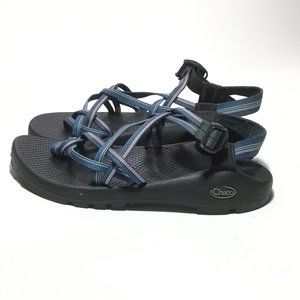 Chacos Z2 Woman's Hiking/Adventure Sandals Blue/Teal/Rose Size 10 EUC